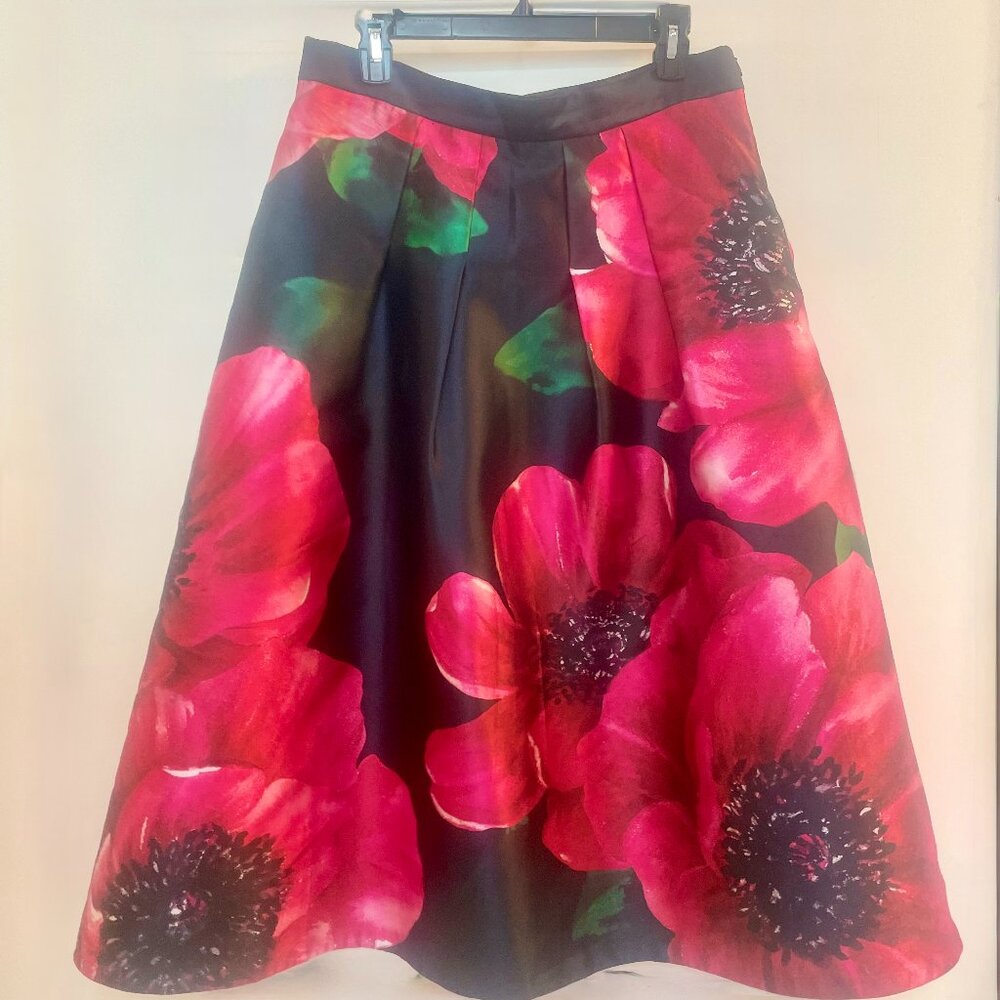 Hobbs London Floral Midi Skirt, 10